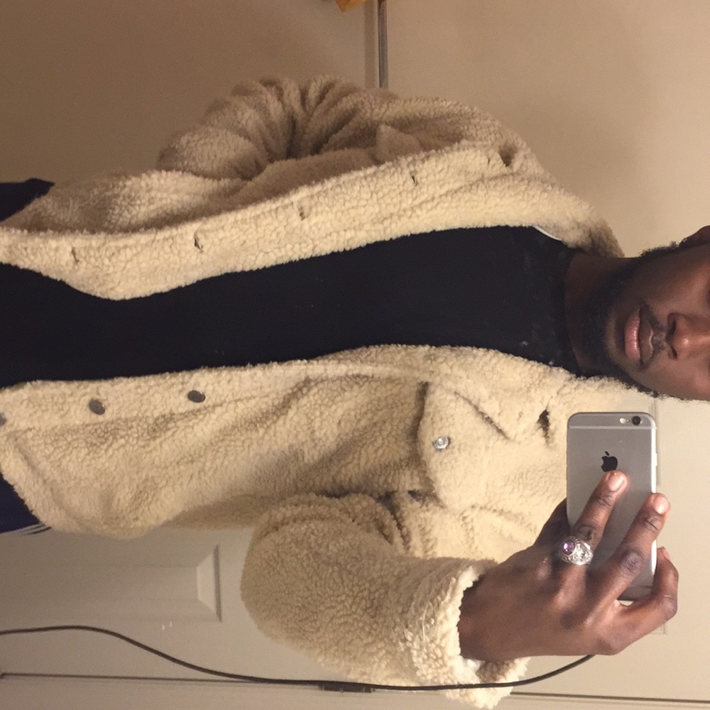 Furry trucker jacket